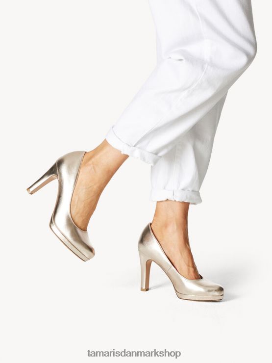 Tamaris Kvinder pumper - metallisk/lys guld XVXV8T408 sko