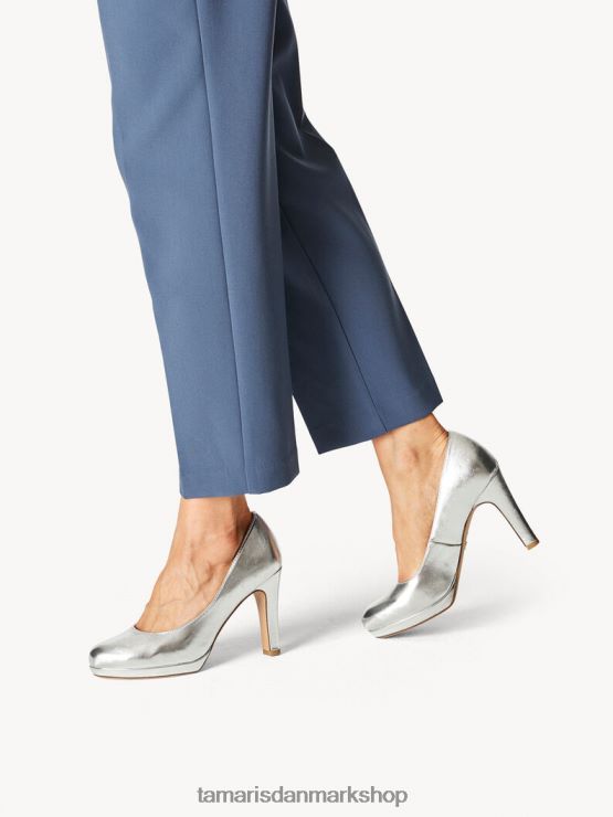 Tamaris Kvinder pumper - metallisk/sølv XVXV8T966 sko