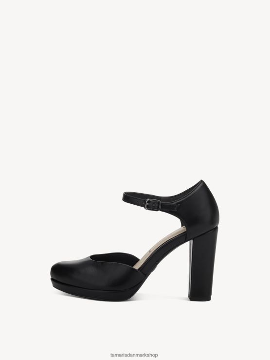 Tamaris Kvinder pumper - sort/sort mat XVXV8T918 sko