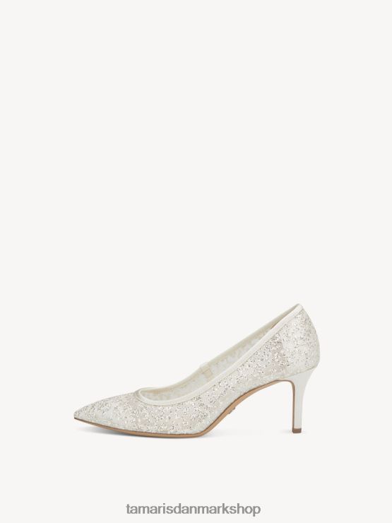 Tamaris Kvinder pumps - beige/elfenben glam XVXV8T374 sko