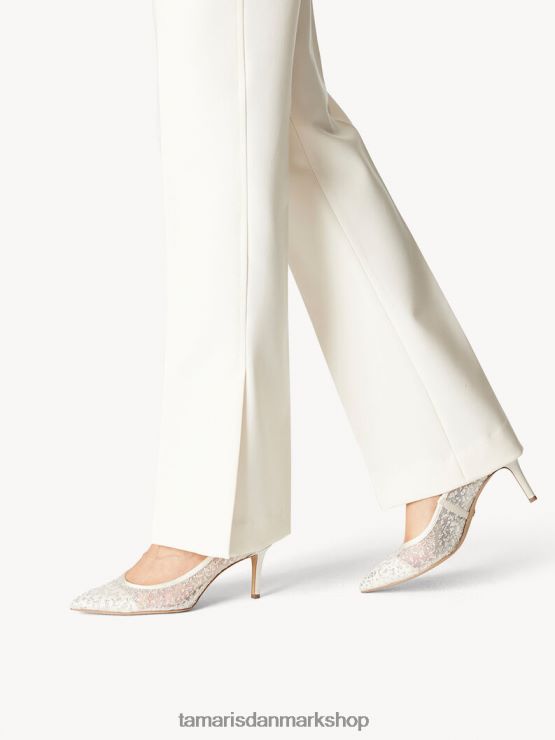 Tamaris Kvinder pumps - beige/elfenben glam XVXV8T374 sko