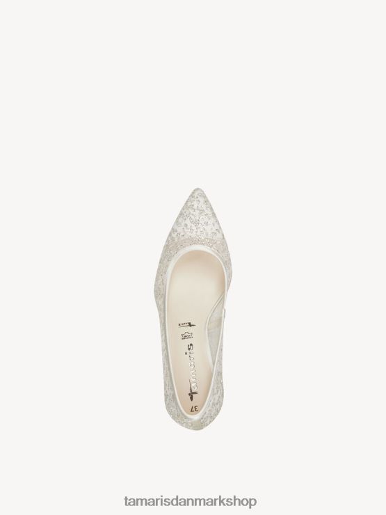 Tamaris Kvinder pumps - beige/elfenben glam XVXV8T374 sko