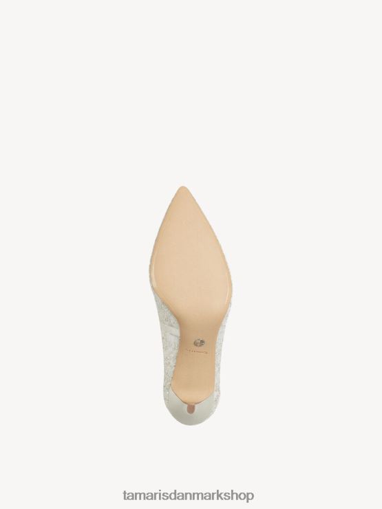 Tamaris Kvinder pumps - beige/elfenben glam XVXV8T374 sko
