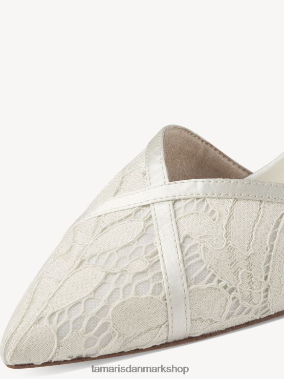Tamaris Kvinder pumps - beige/elfenben macramee XVXV8T364 sko