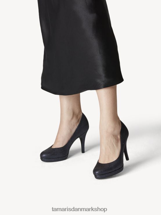 Tamaris Kvinder pumps - blå/marineblå glam XVXV8T2286 sko
