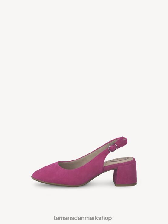 Tamaris Kvinder slyngepumper i læder - pink/fuxia XVXV8T1751 sko