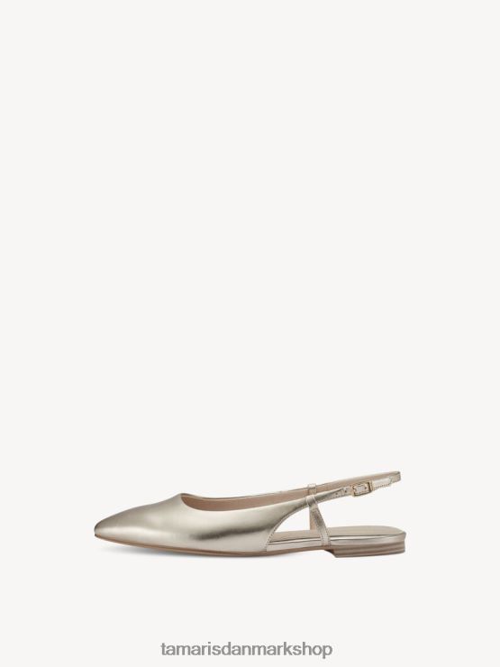 Tamaris Kvinder slyngepumper - metallic/lys guld XVXV8T448 sko