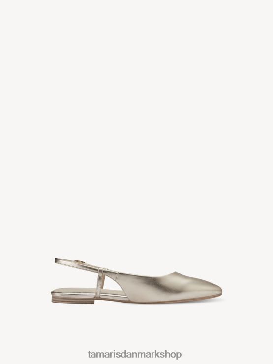 Tamaris Kvinder slyngepumper - metallic/lys guld XVXV8T448 sko