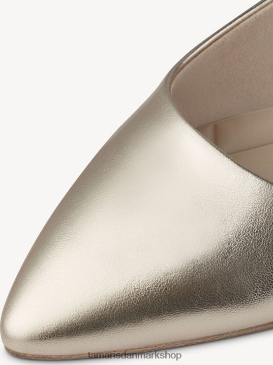 Tamaris Kvinder slyngepumper - metallic/lys guld XVXV8T448 sko