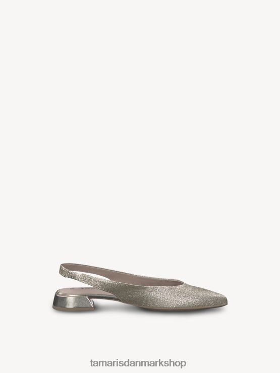 Tamaris Kvinder slyngepumper - metallic/lys guld XVXV8T994 sko