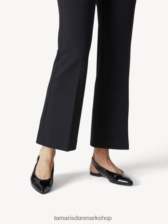 Tamaris Kvinder slyngepumper - sort/sort patent XVXV8T2247 sko