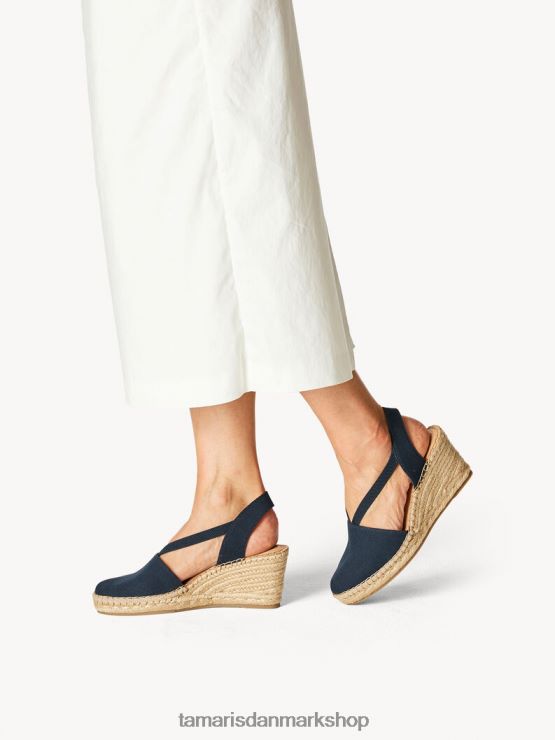 Tamaris Kvinder espadrill - blå/marineblå XVXV8T834 sko