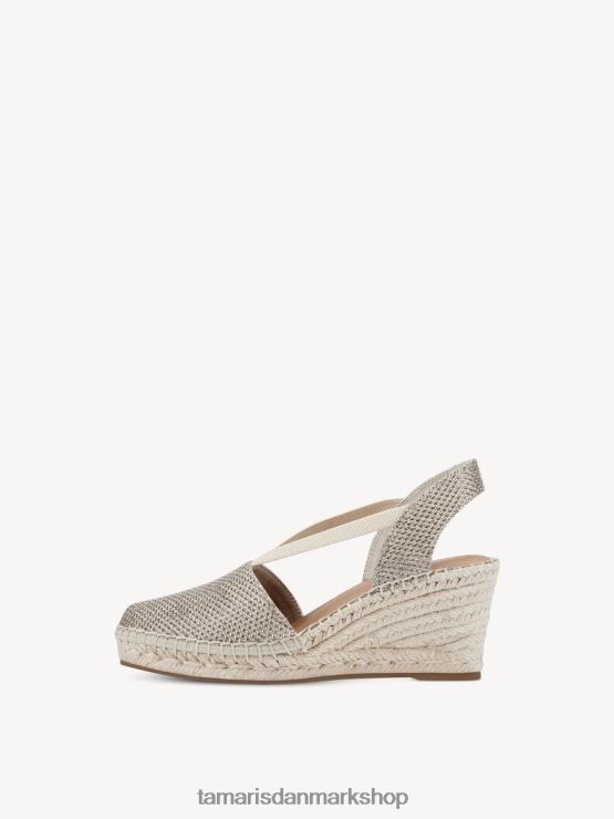 Tamaris Kvinder espadrill - metallisk/lys guld XVXV8T1632 sko