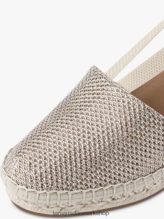 Tamaris Kvinder espadrill - metallisk/lys guld XVXV8T1632 sko