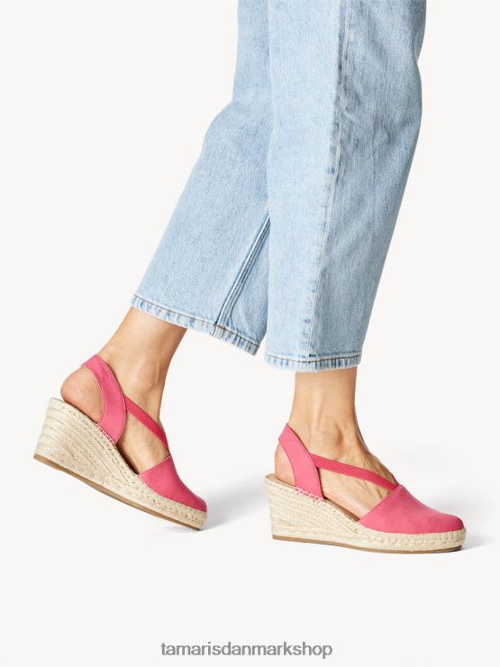 Tamaris Kvinder espadrill - pink/hindbær XVXV8T1822 sko