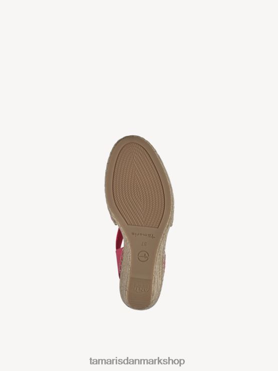 Tamaris Kvinder espadrill - pink/hindbær XVXV8T1822 sko