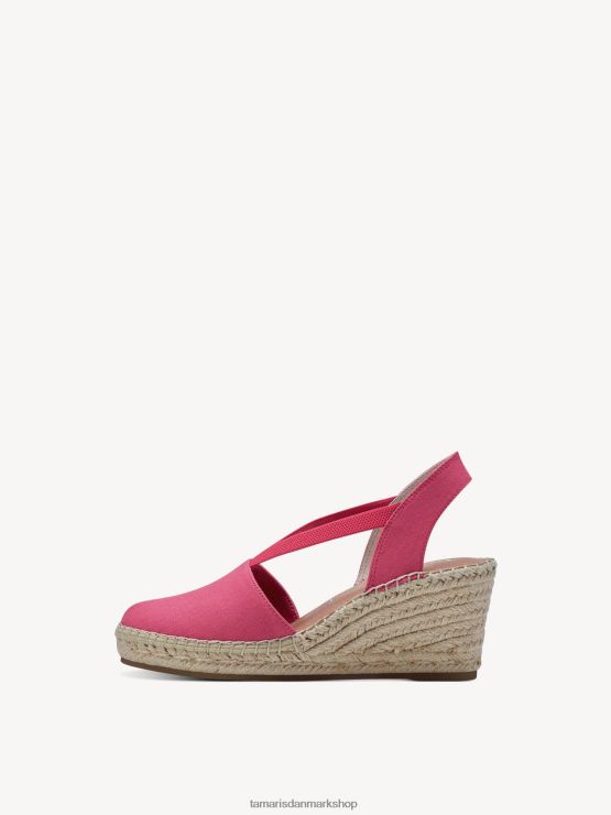 Tamaris Kvinder espadrill - pink/hindbær XVXV8T1822 sko
