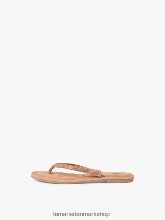 Tamaris Kvinder læder tåskillere - metallic/kobber glam XVXV8T1369 sko