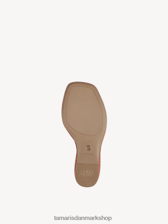 Tamaris Kvinder læderhælede sandal - orange/brand XVXV8T769 sko