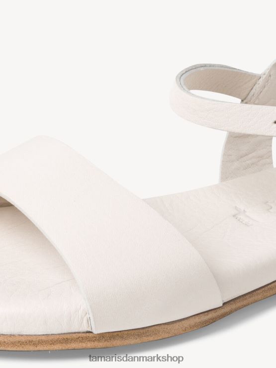Tamaris Kvinder lædersandal - beige/elfenben XVXV8T1905 sko