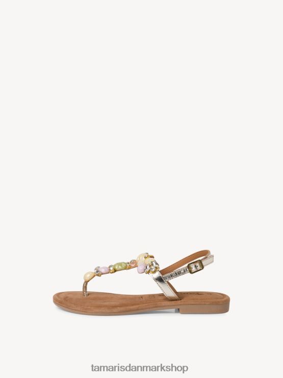 Tamaris Kvinder lædersandal - beige/sand kam XVXV8T884 sko