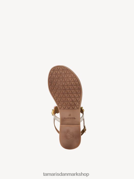 Tamaris Kvinder lædersandal - beige/sand kam XVXV8T884 sko