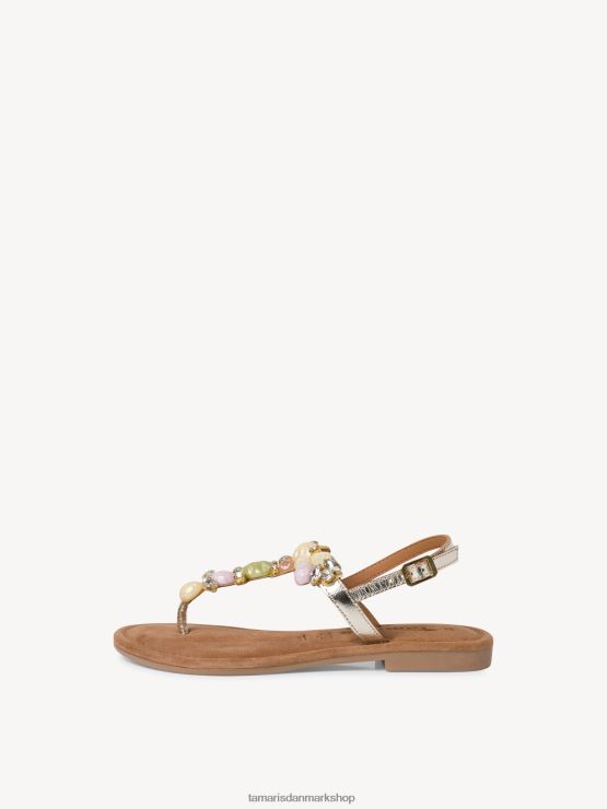 Tamaris Kvinder lædersandal - beige/sand kam XVXV8T884 sko