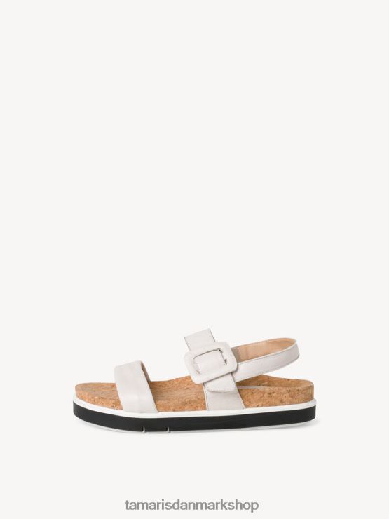 Tamaris Kvinder lædersandal - beige/skal XVXV8T172 sko
