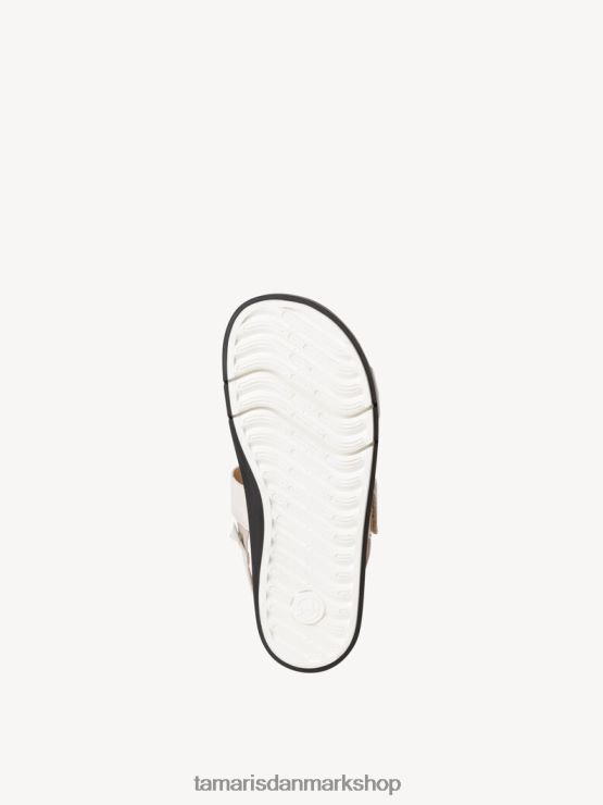 Tamaris Kvinder lædersandal - beige/skal XVXV8T172 sko