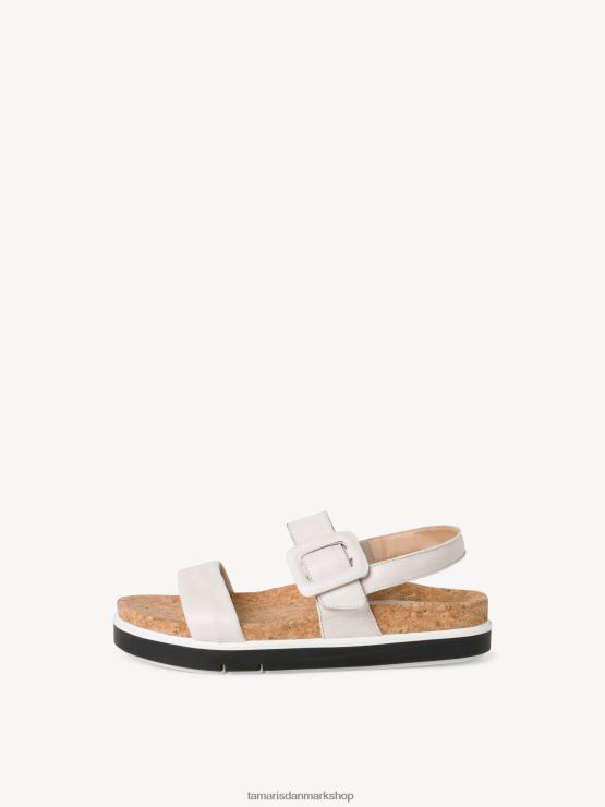 Tamaris Kvinder lædersandal - beige/skal XVXV8T172 sko