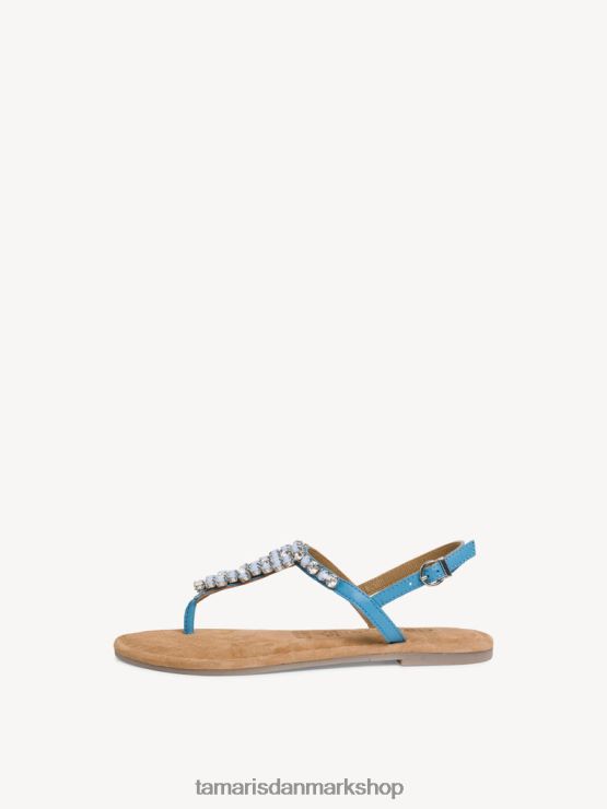 Tamaris Kvinder lædersandal - blå/himmel XVXV8T551 sko