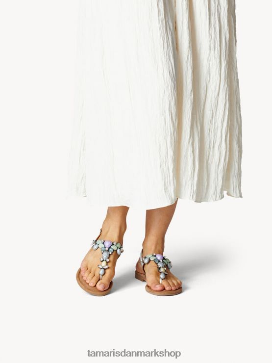 Tamaris Kvinder lædersandal - blå/himmel kam XVXV8T1555 sko