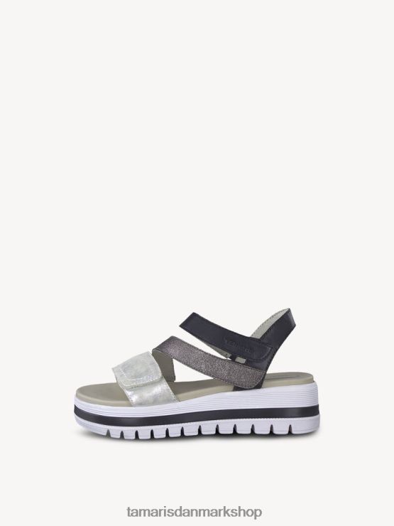 Tamaris Kvinder lædersandal - blå/marineblå kam XVXV8T1559 sko