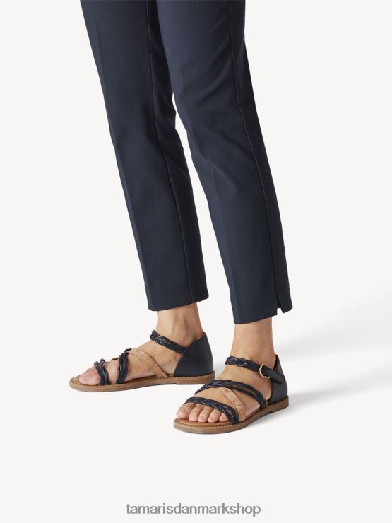 Tamaris Kvinder lædersandal - blå/marineblå kam XVXV8T974 sko