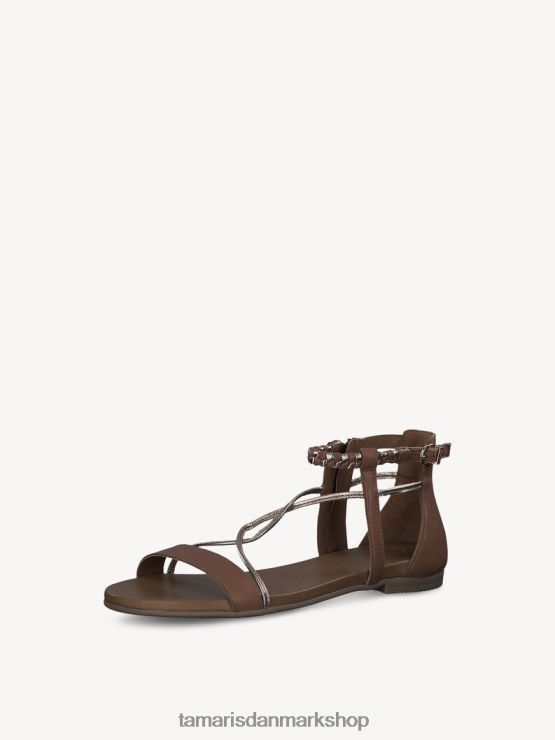 Tamaris Kvinder lædersandal - brun/cognac kam XVXV8T970 sko