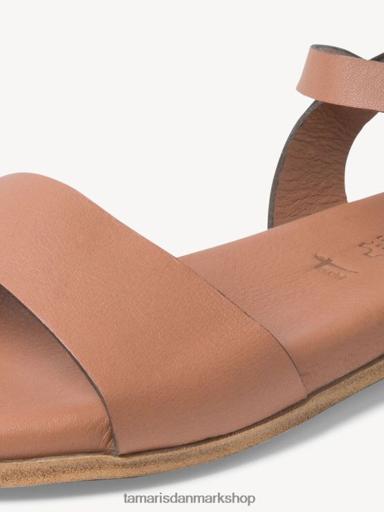 Tamaris Kvinder lædersandal - brun/møtrik XVXV8T1934 sko