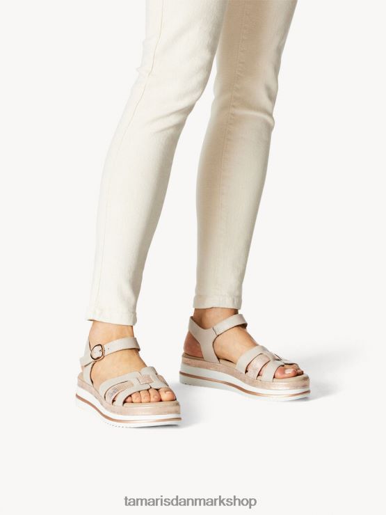 Tamaris Kvinder lædersandal - grå XVXV8T1574 sko