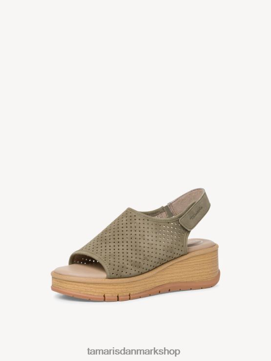 Tamaris Kvinder lædersandal - grøn/salvie XVXV8T1451 sko