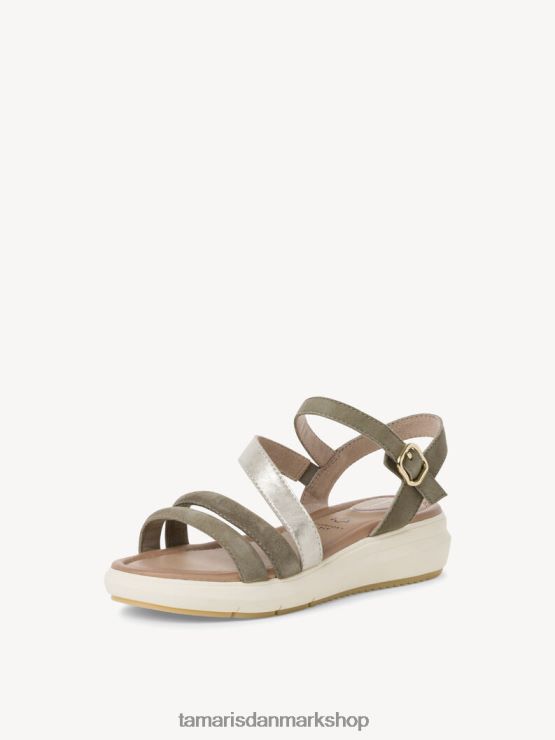 Tamaris Kvinder lædersandal - grøn/salvie XVXV8T531 sko