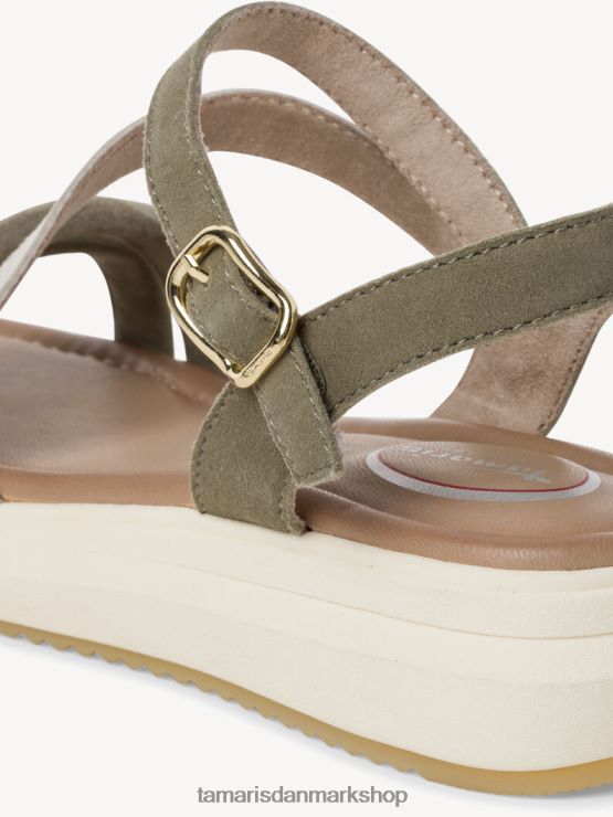 Tamaris Kvinder lædersandal - grøn/salvie XVXV8T531 sko