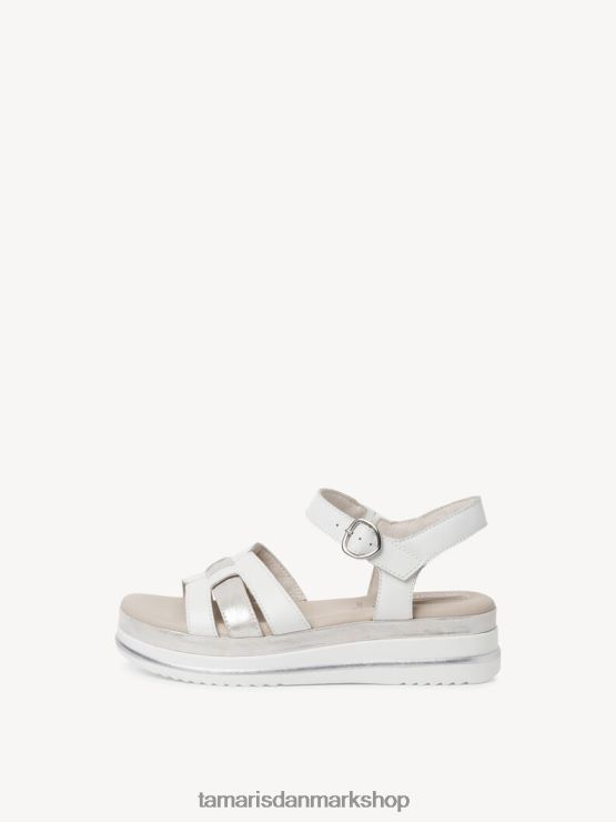 Tamaris Kvinder lædersandal - hvid XVXV8T810 sko