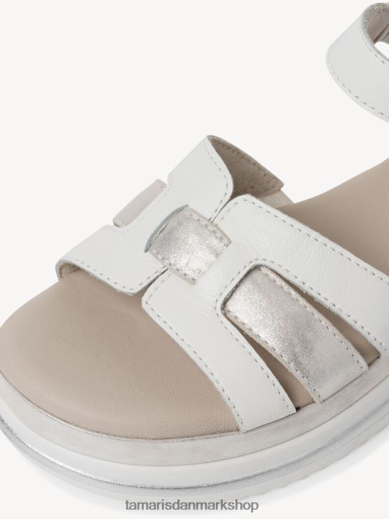 Tamaris Kvinder lædersandal - hvid XVXV8T810 sko