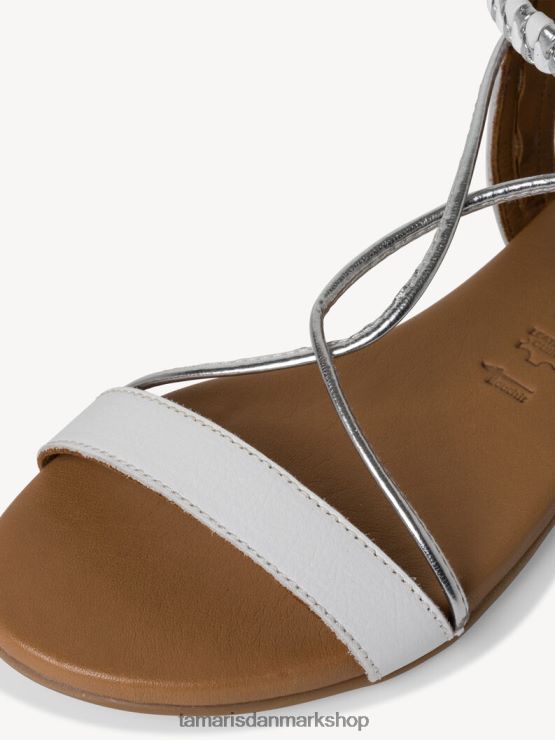Tamaris Kvinder lædersandal - hvid/champagne XVXV8T919 sko