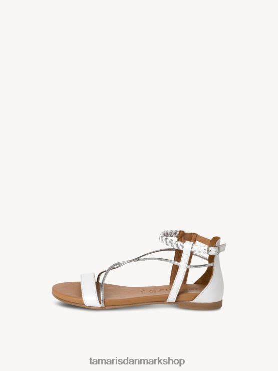 Tamaris Kvinder lædersandal - hvid/hvid kam XVXV8T395 sko