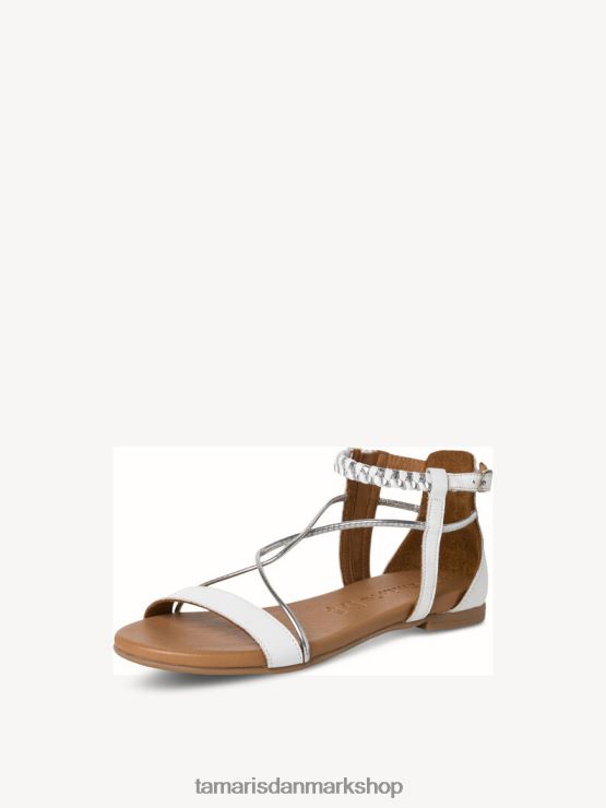 Tamaris Kvinder lædersandal - hvid/hvid kam XVXV8T395 sko