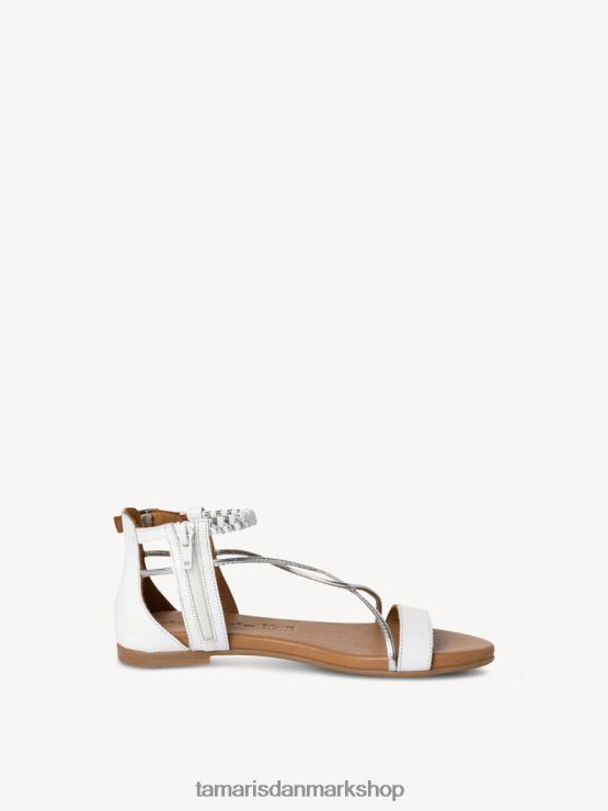 Tamaris Kvinder lædersandal - hvid/hvid kam XVXV8T395 sko