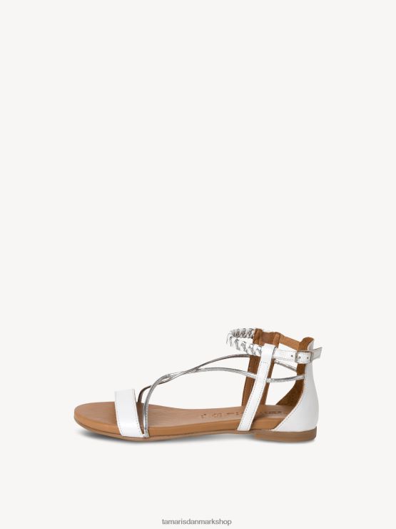Tamaris Kvinder lædersandal - hvid/hvid kam XVXV8T395 sko