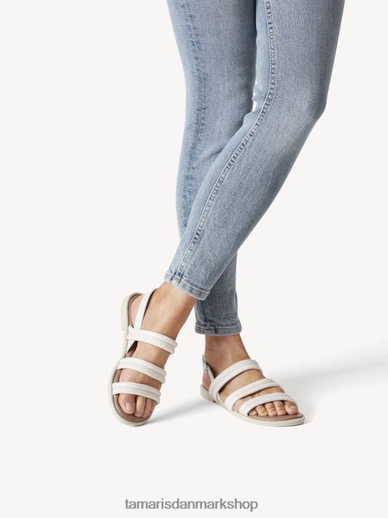 Tamaris Kvinder lædersandal - hvid/offwhite XVXV8T1729 sko