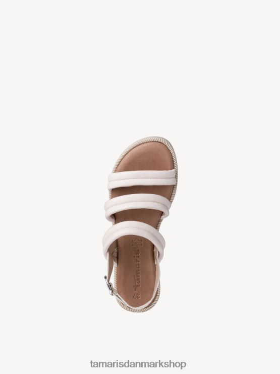 Tamaris Kvinder lædersandal - hvid/offwhite XVXV8T1729 sko