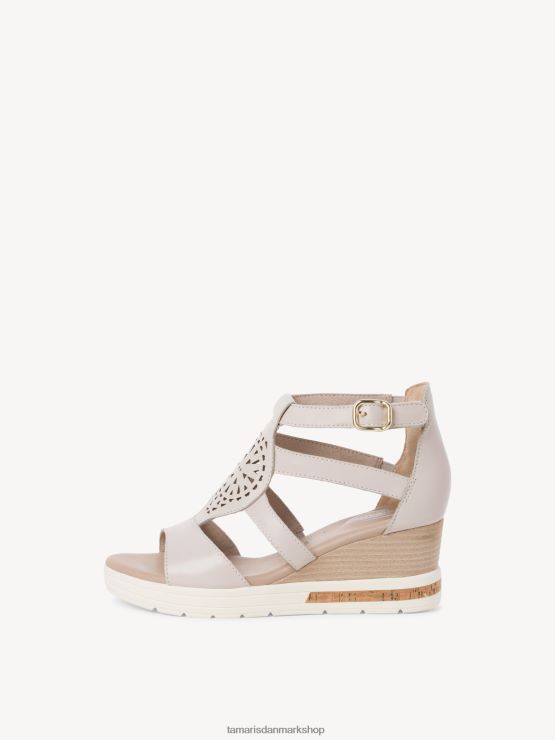 Tamaris Kvinder lædersandal - hvid/offwhite XVXV8T295 sko